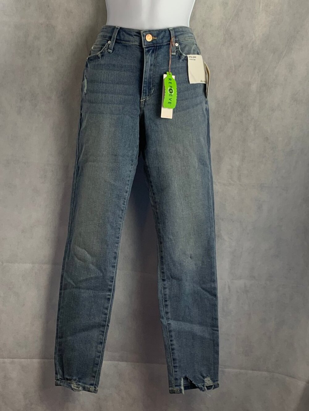Ella Moss Juniors Skinny Ripped Ankle Jeans, Daydream Light Blue Wash, 26 Waist